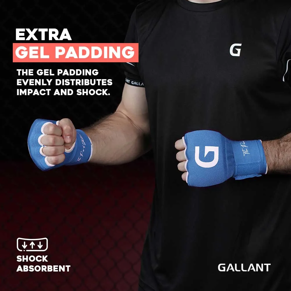 Gallant Heritage Boxing Gel Inner Hand Wrap - Blue - Boxing Hand Wraps