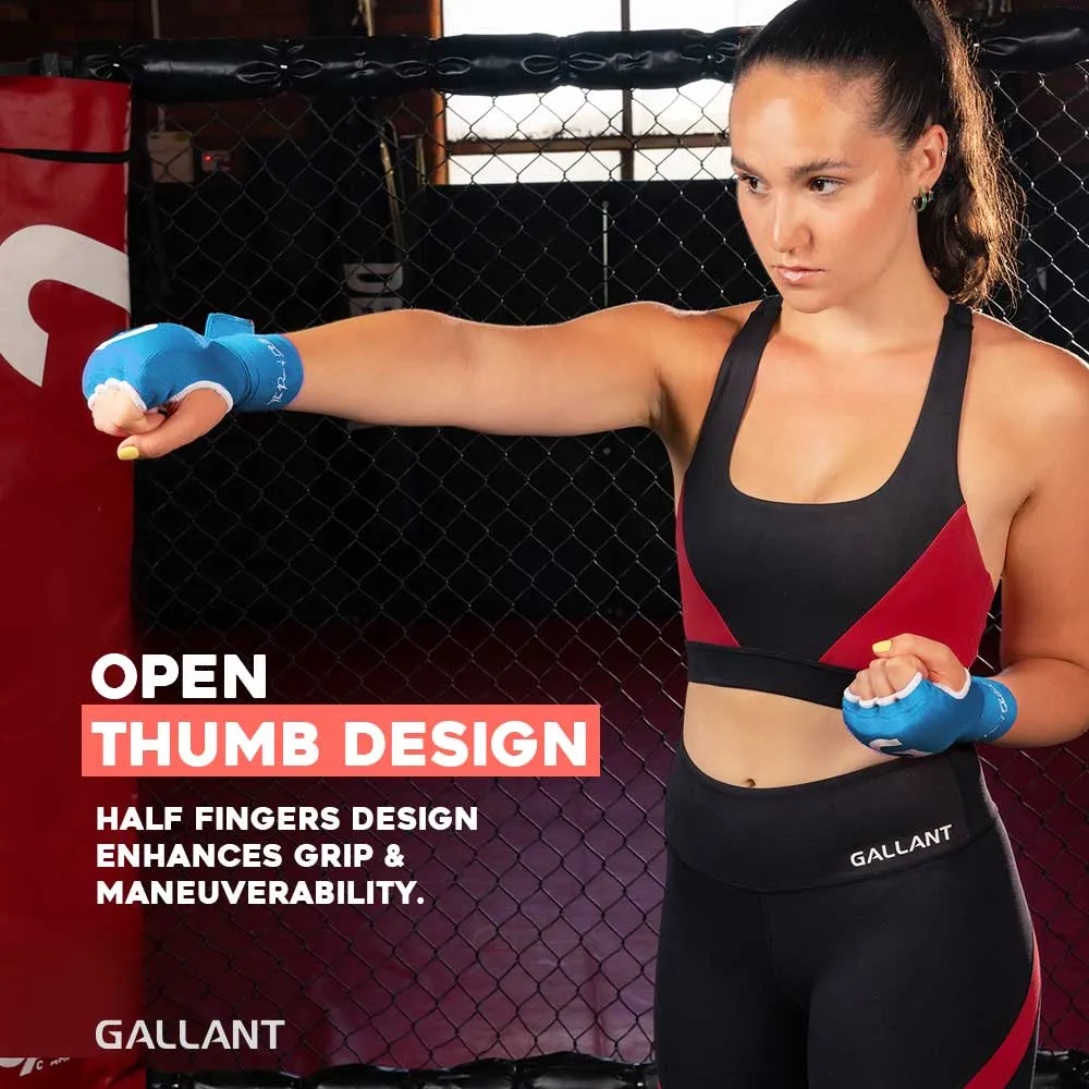 Gallant Heritage Boxing Gel Inner Hand Wrap - Blue - Boxing Hand Wraps