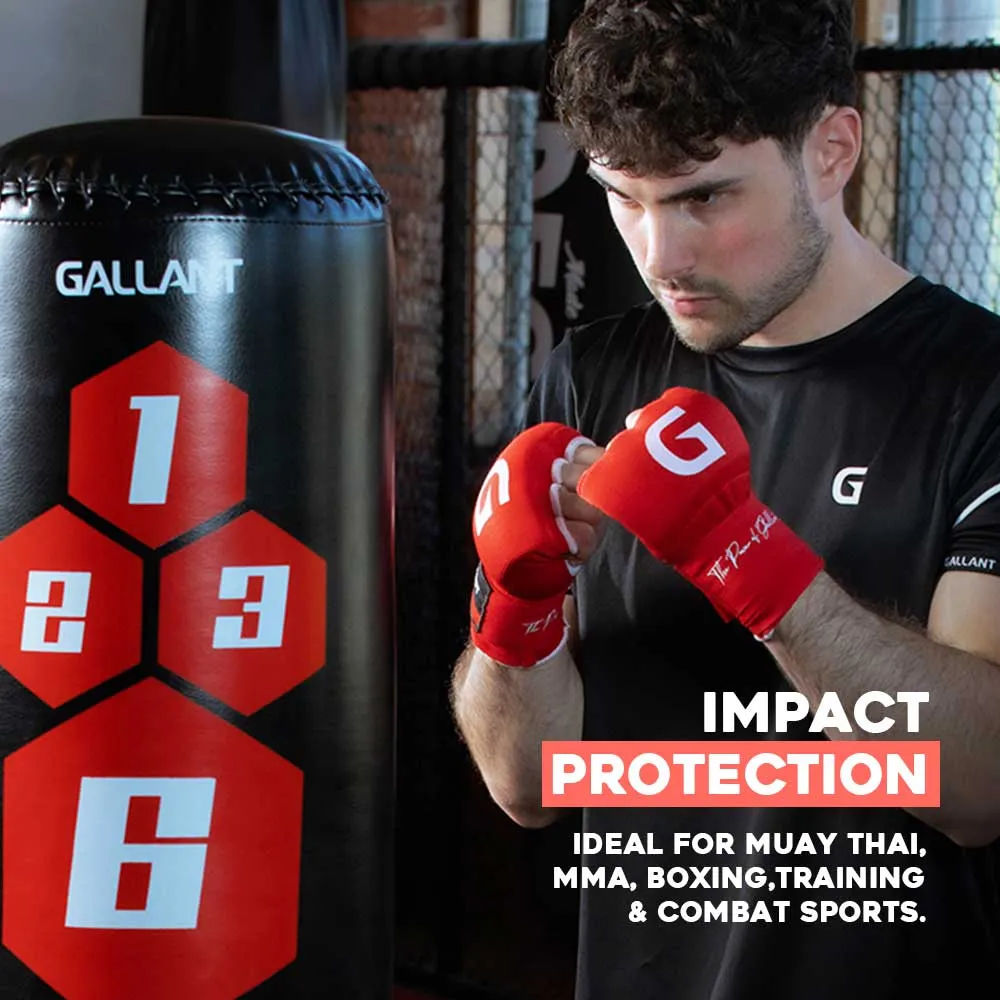 Gallant Heritage Boxing Gel Inner Hand Wrap - Red - Boxing Inner Gloves