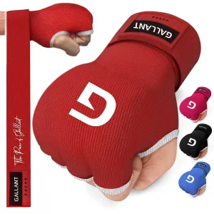 Gallant Heritage Boxing Gel Inner Hand Wrap - Red - Boxing Inner Gloves