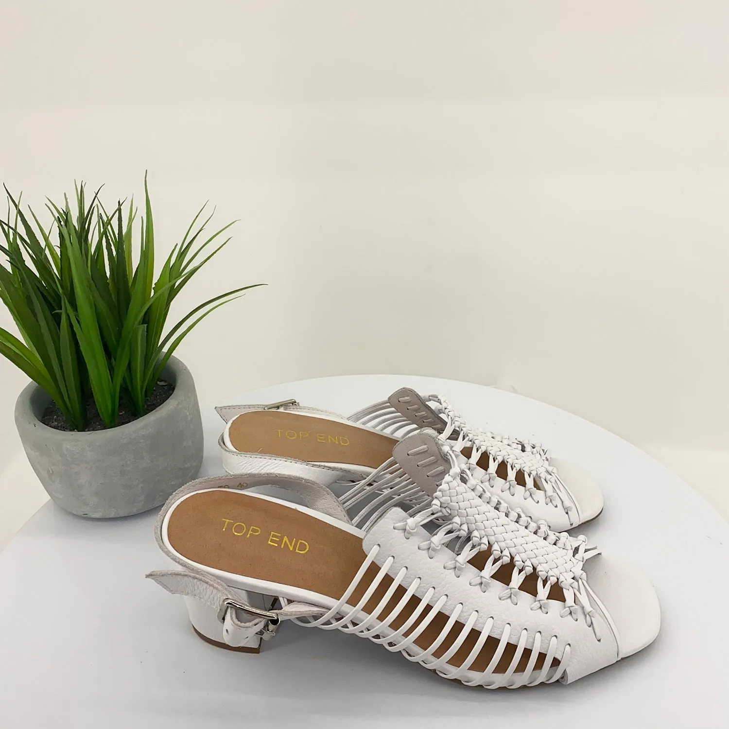 Ganza  To  Slingback - White - TE3