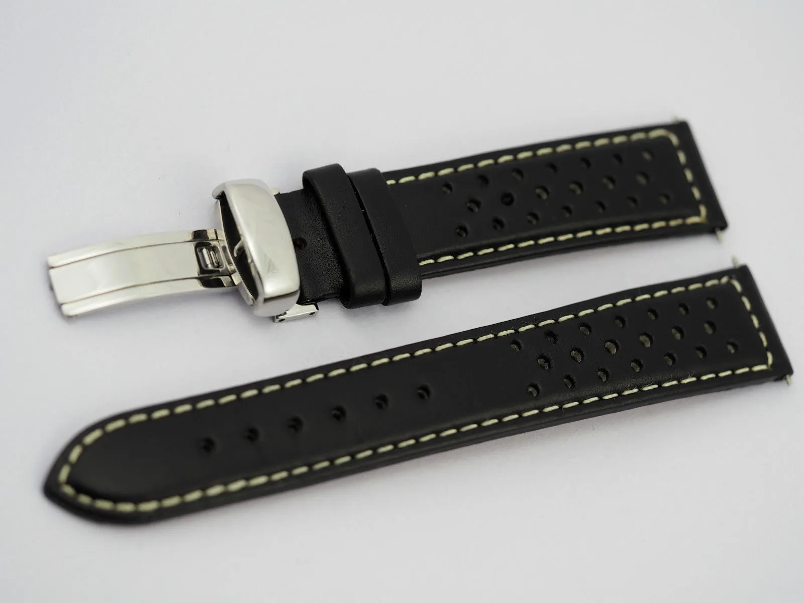 Genuine Italian leather watch strap 20mm