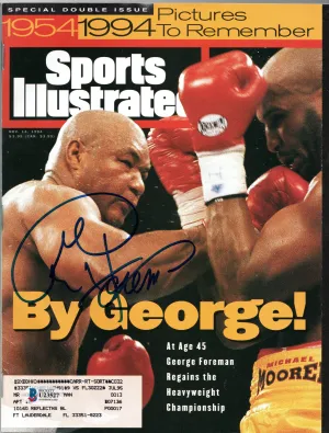 George Foreman Autographed Boxing Champion Sports Illustrated 11/14/94 Beckett