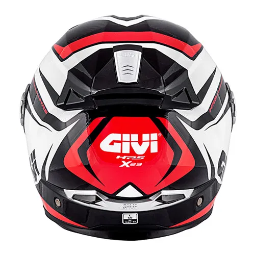 Givi HX23 Modular Flip Face Helmet - black/red