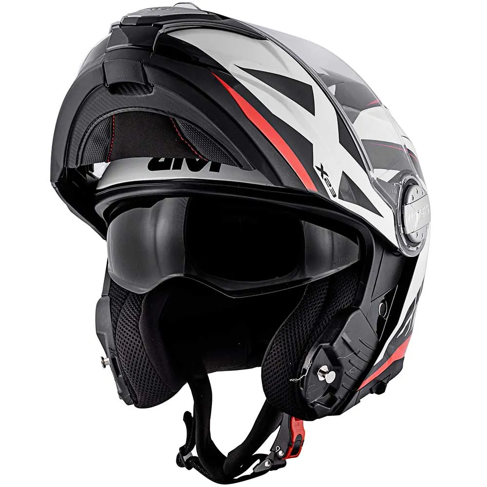 Givi HX23 Modular Flip Face Helmet - black/red