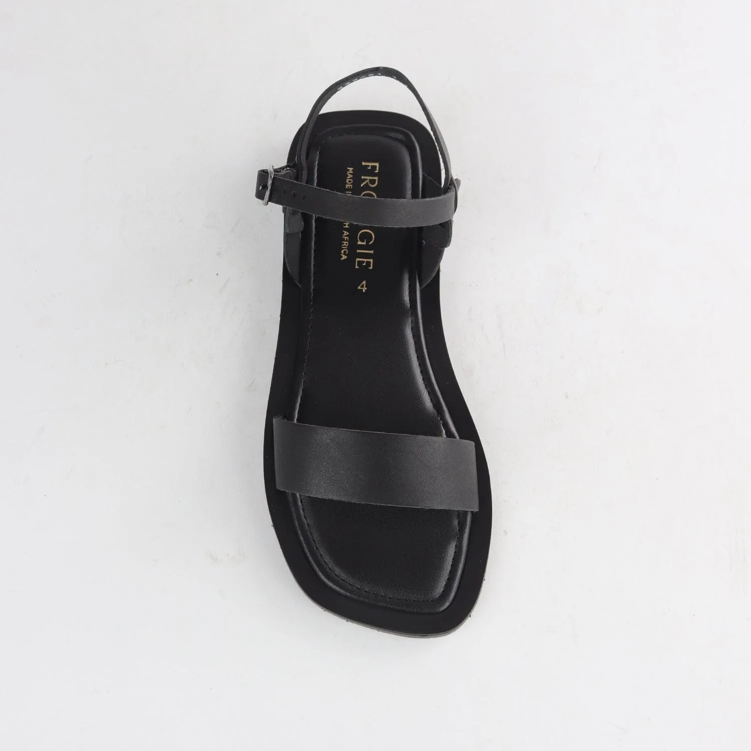Grecian inspired Slingback Sandal in Black - 12715