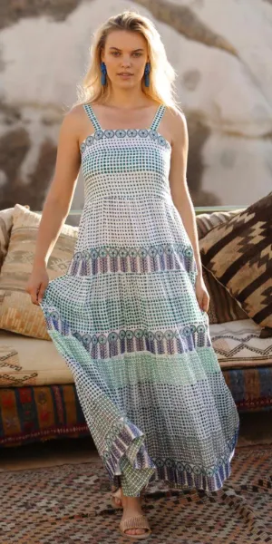 Green Astrid Strappy Maxi