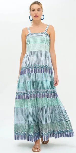 Green Astrid Strappy Maxi
