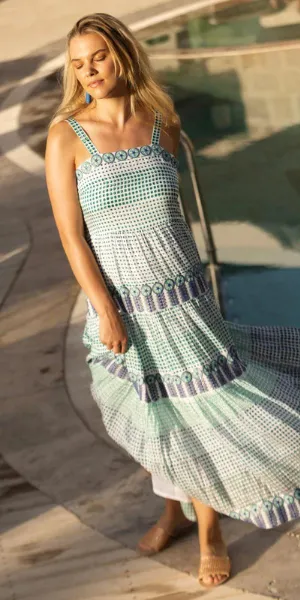 Green Astrid Strappy Maxi