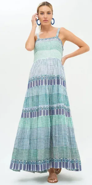 Green Astrid Strappy Maxi