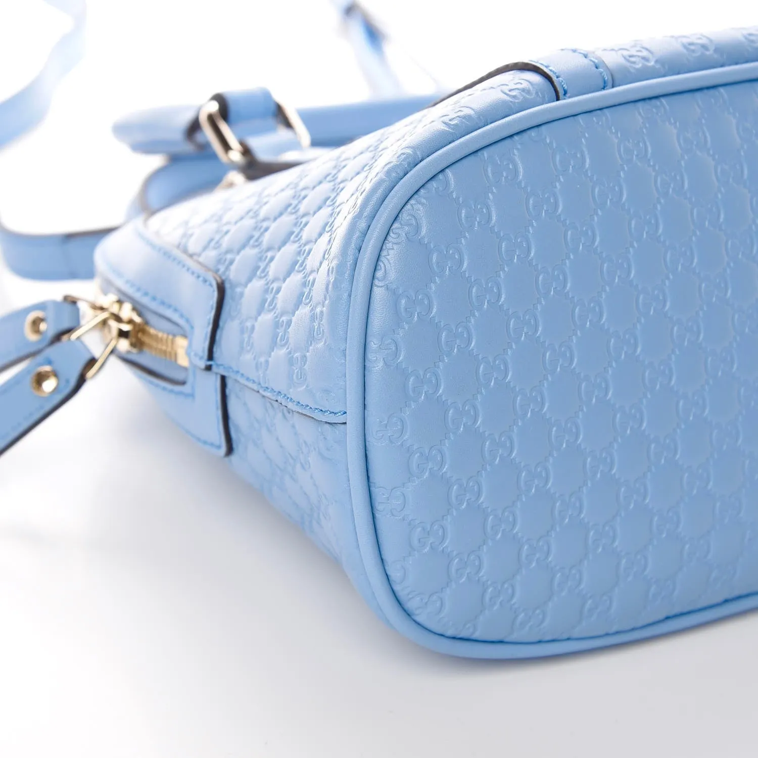 Gucci GG Microguccissima Dome Shoulder Bag in Mineral Blue
