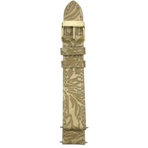 GV2 18mm Floral Embossed Leather Strap