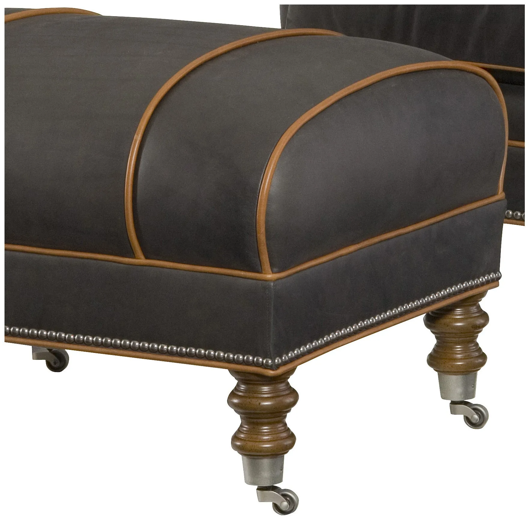 Hartwell Leather Ottoman