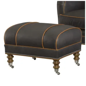 Hartwell Leather Ottoman