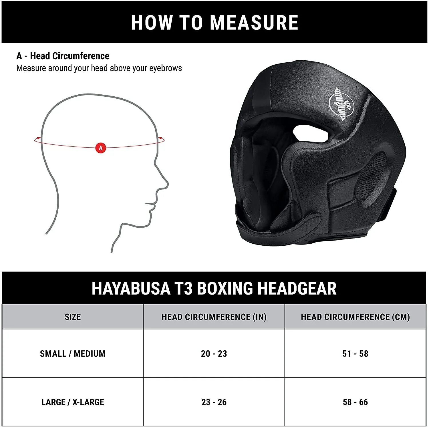 HAYABUSA T3 BOXING HEADGEAR