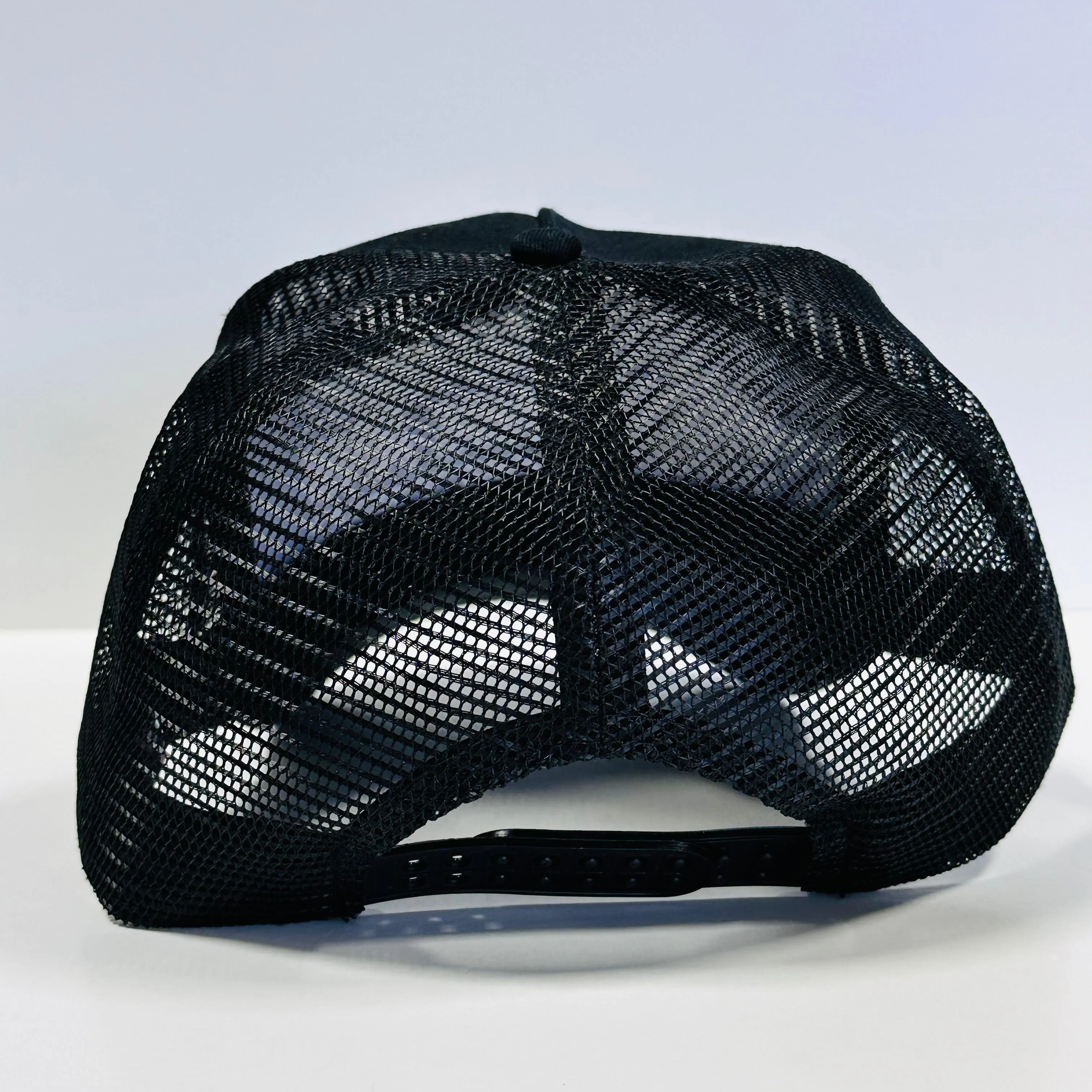 HERE FOR THE BIG TITTIES AND TIGHT KITTIES Mesh Black Trucker SnapBack Funny Hat Cap Custom Embroidered