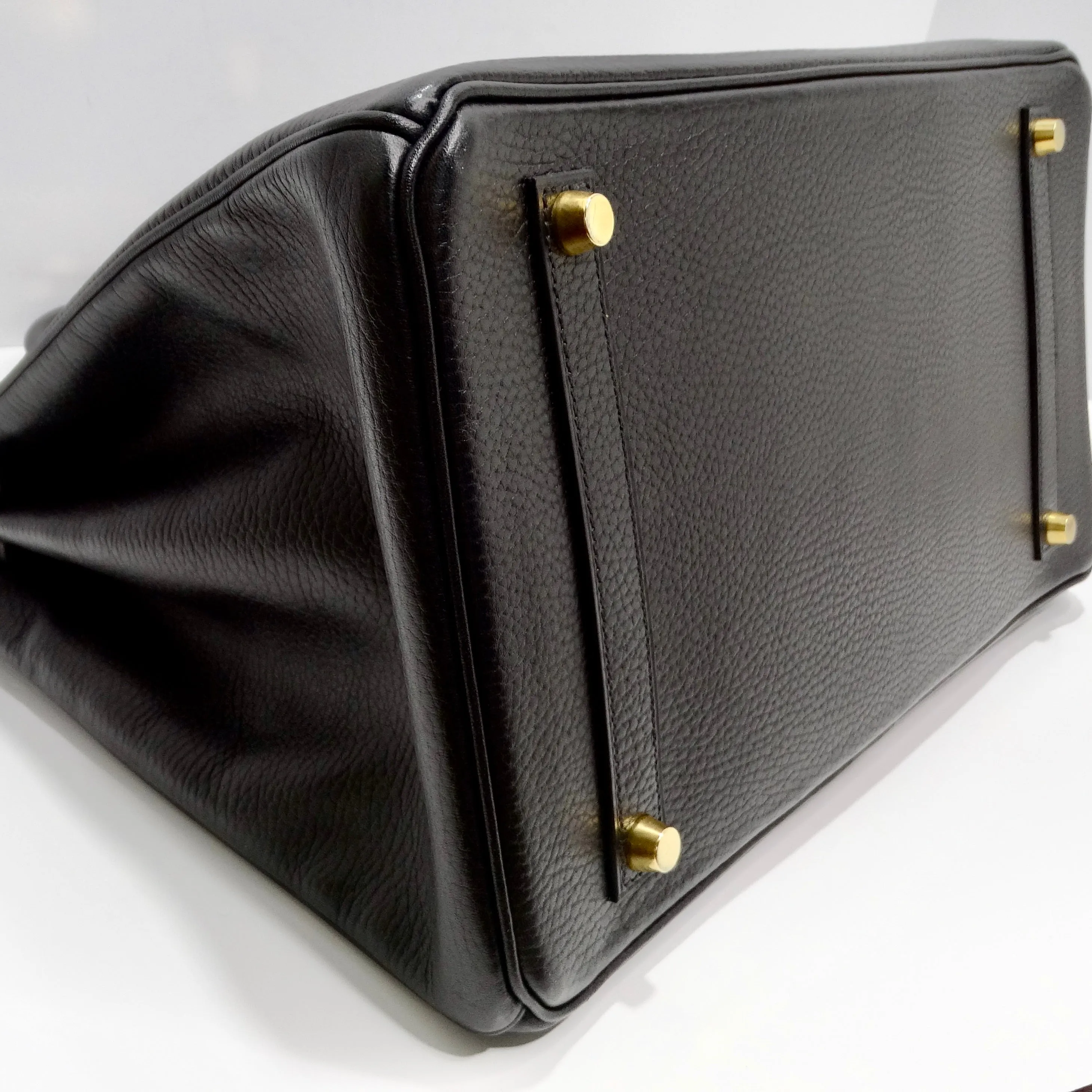 Hermes Birkin 35 in Ardennes Leather Black