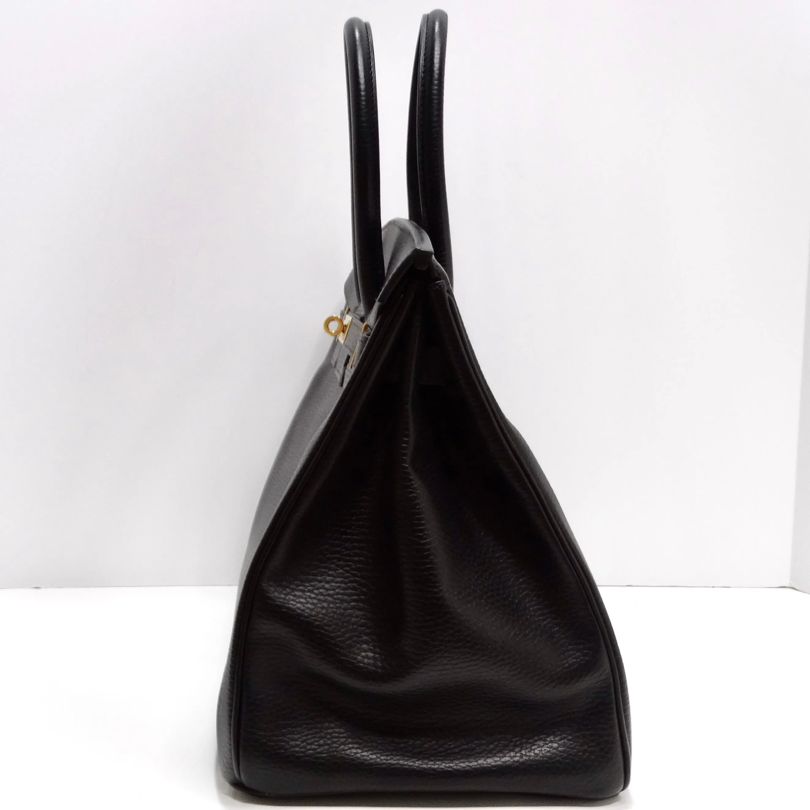 Hermes Birkin 35 in Ardennes Leather Black