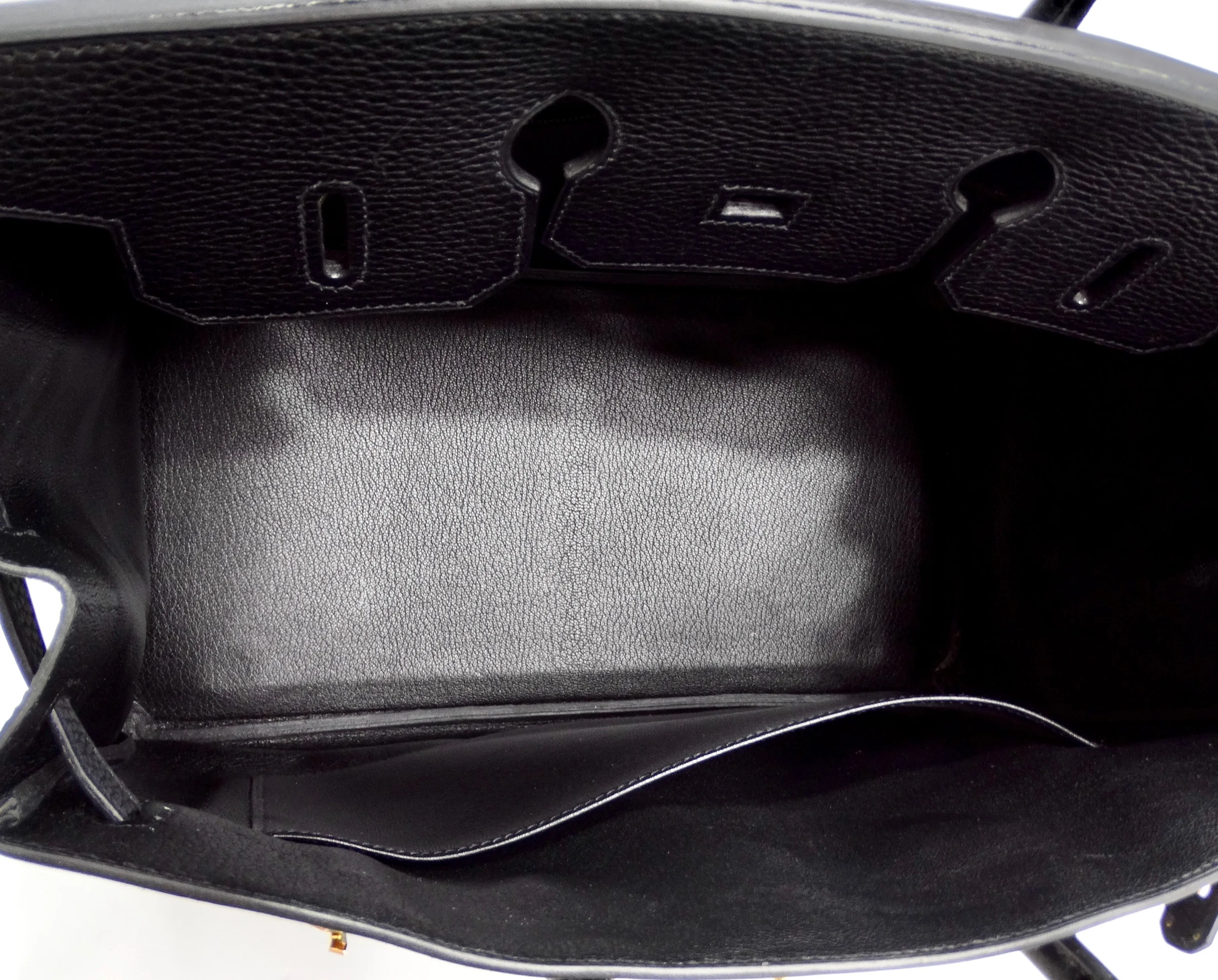 Hermes Birkin 35 in Ardennes Leather Black