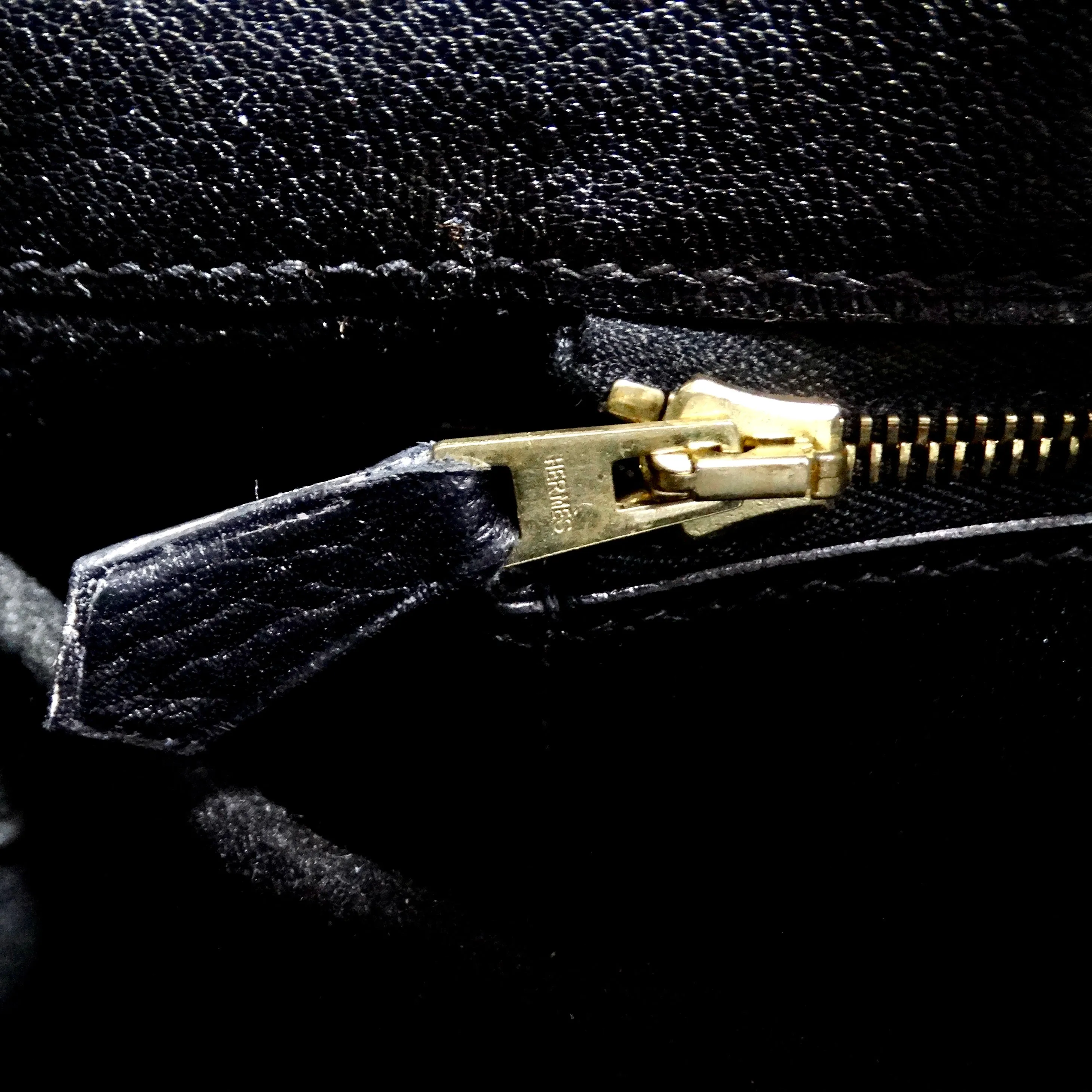 Hermes Birkin 35 in Ardennes Leather Black