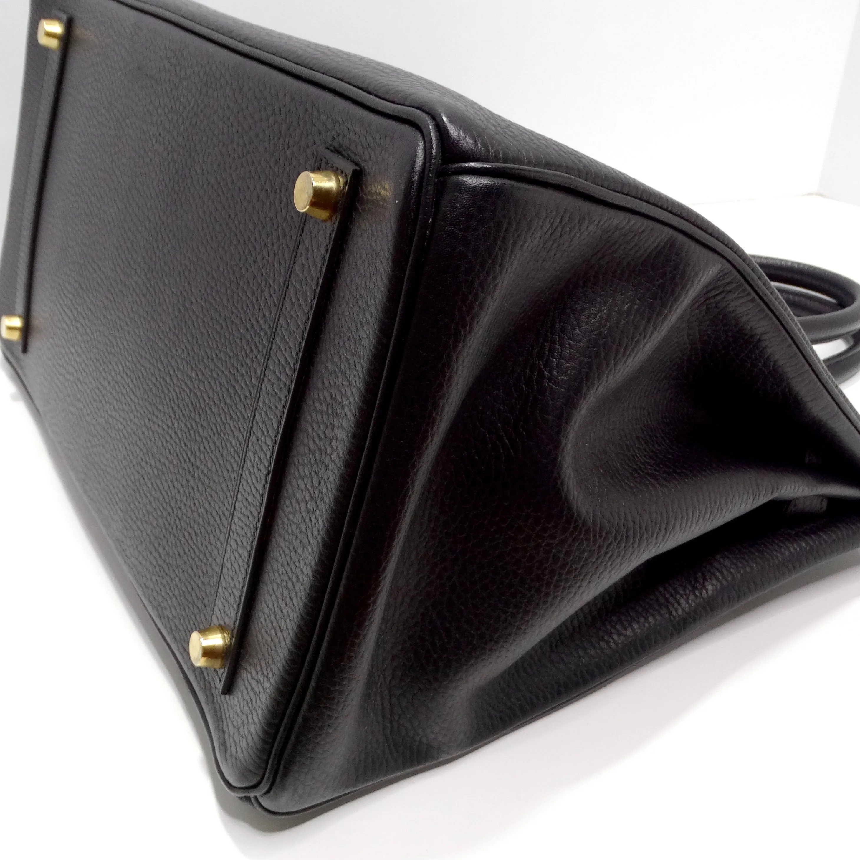 Hermes Birkin 35 in Ardennes Leather Black