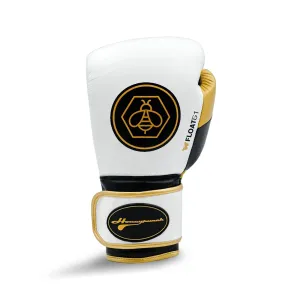 Honey Punch Pro Spar Boxing Glove White / Gold / Black