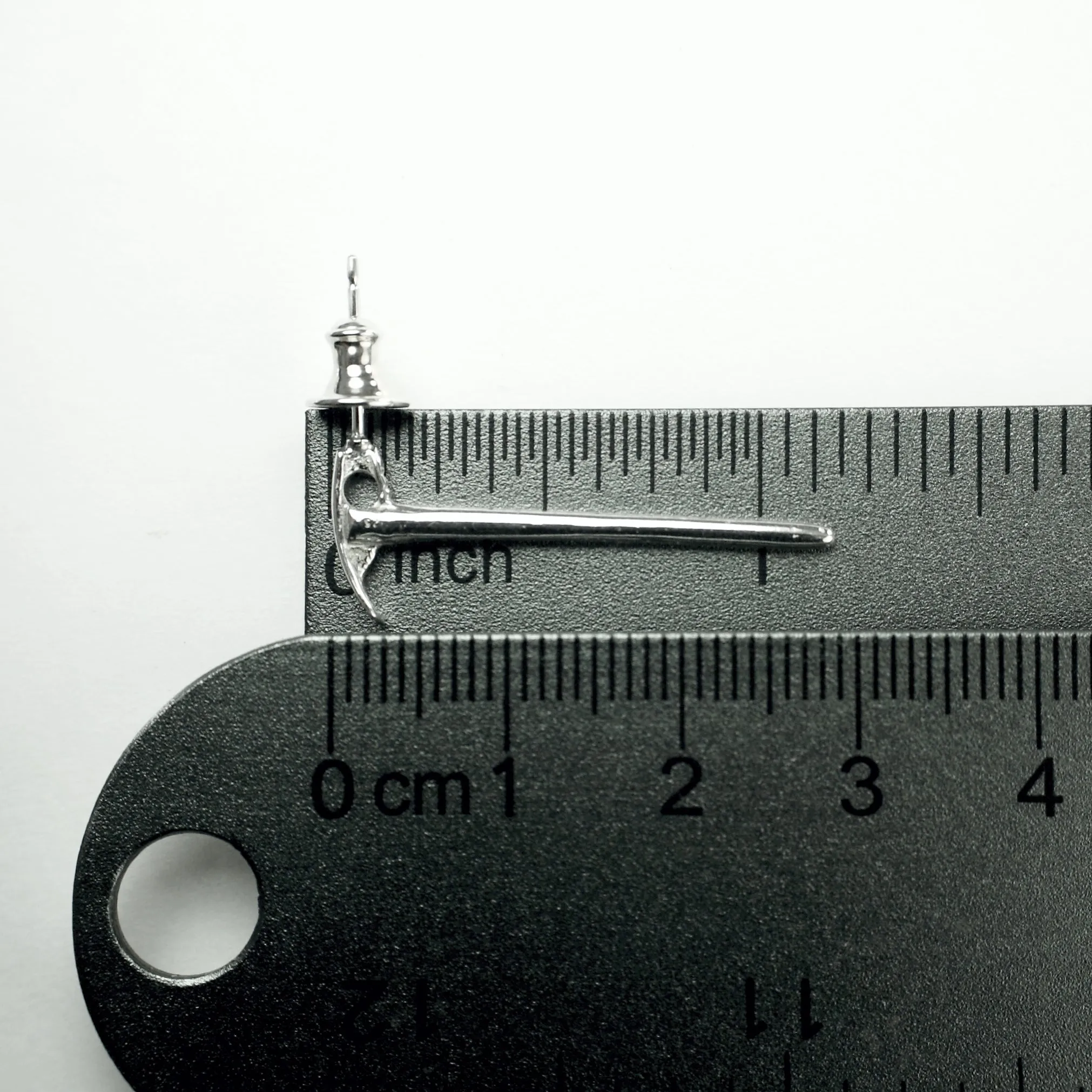 Ice Axe - In The Ear - Post Earrings - Sterling Silver