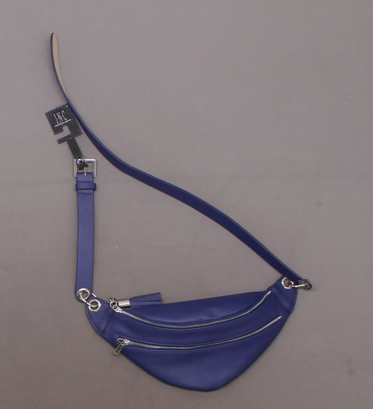 INC International Concepts Women's Saffiano Faux Leather Belt Bag