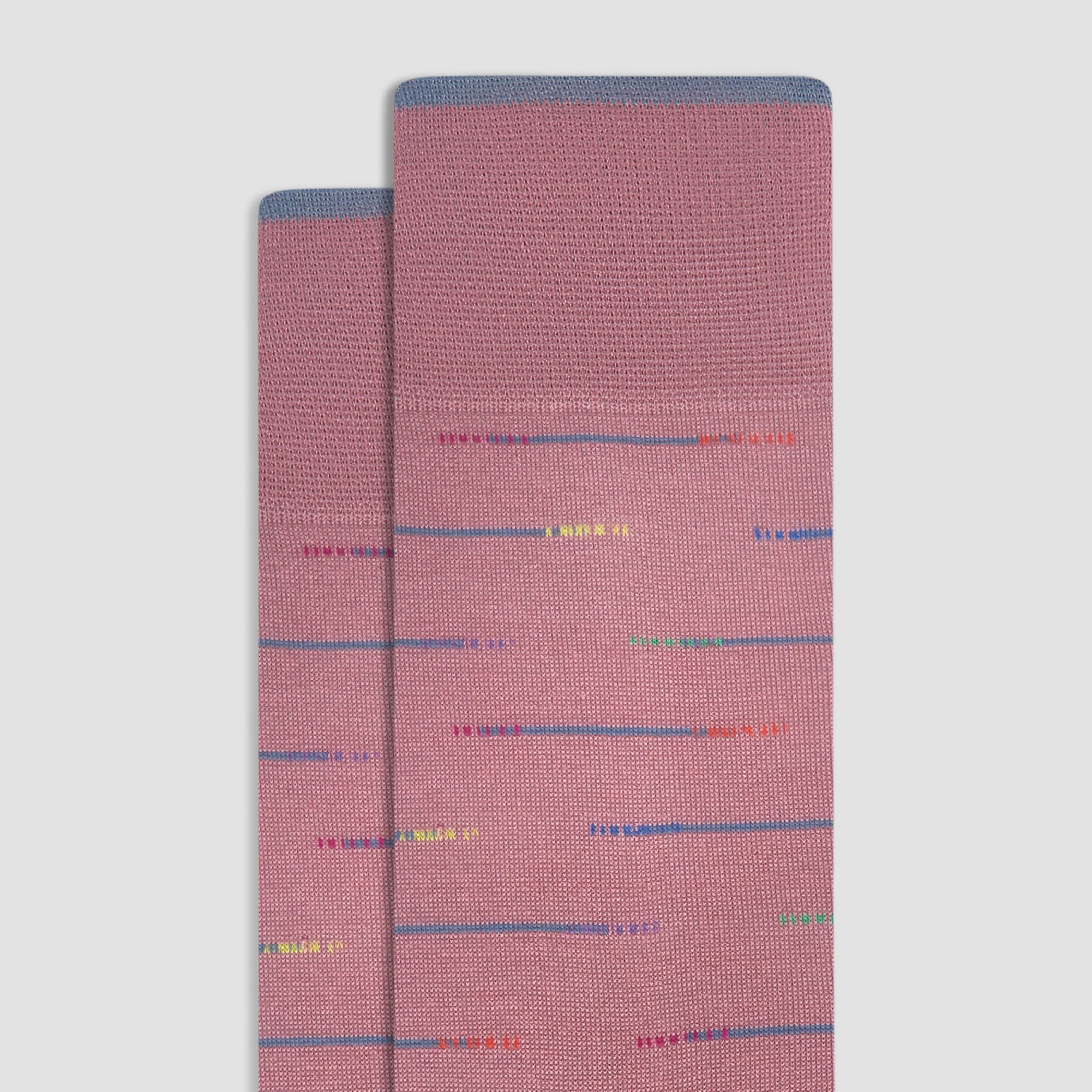Interrupted Stripe Mid-Calf Socks