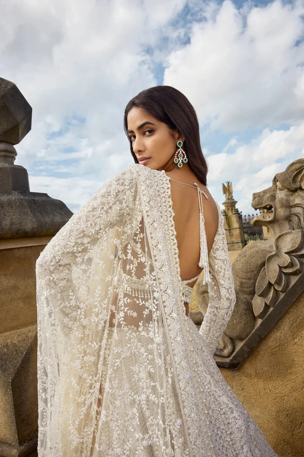 Ivory Pearl Lehenga Set