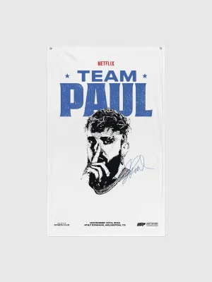 Jake Paul vs. Mike Tyson Team Paul Flag