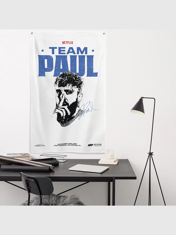 Jake Paul vs. Mike Tyson Team Paul Flag