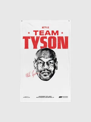 Jake Paul vs. Mike Tyson Team Tyson Flag