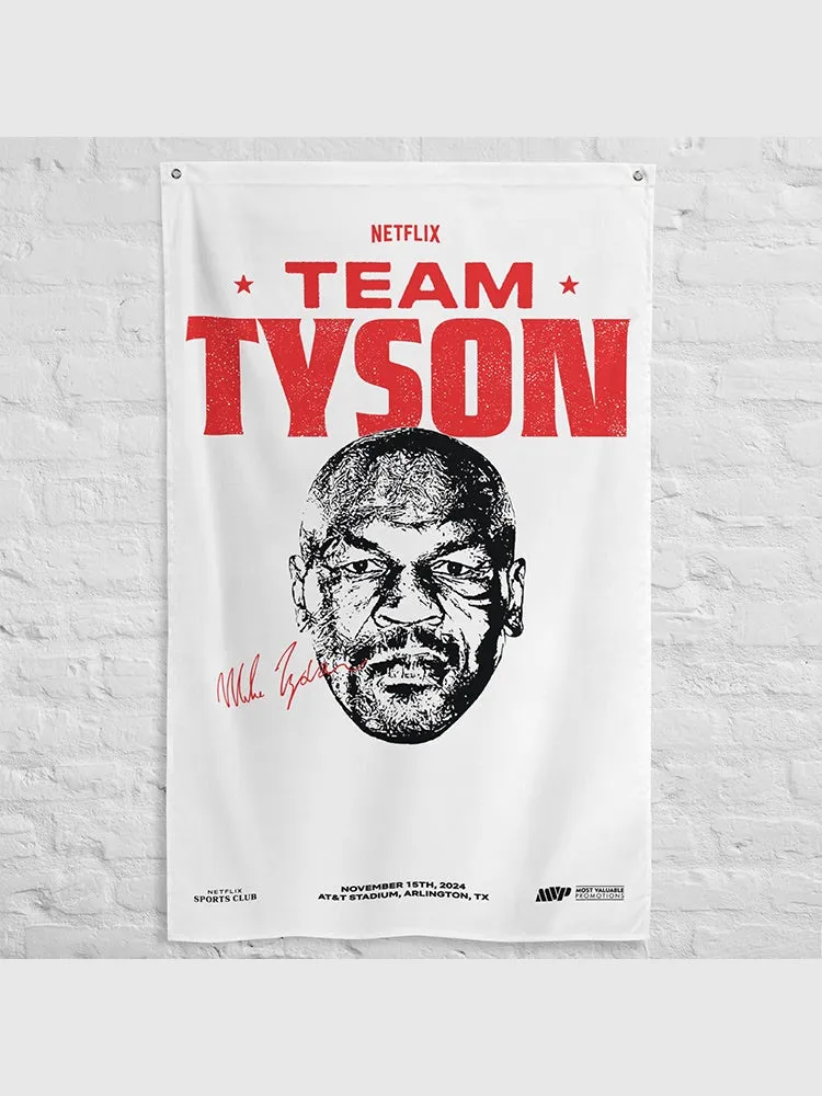 Jake Paul vs. Mike Tyson Team Tyson Flag