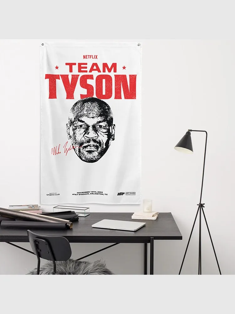 Jake Paul vs. Mike Tyson Team Tyson Flag