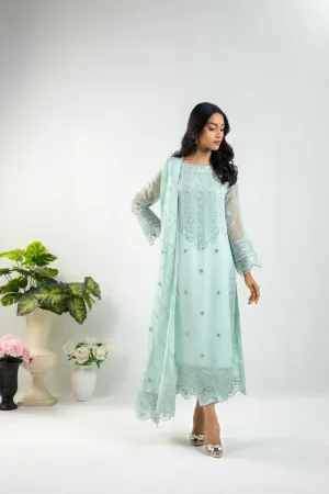 Jaleh Embroidered Shirt with Pants & Dupatta 3-Piece Stitched