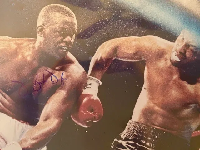 James Buster Douglas vs Tyson 16x20 size authentic signed autographed Boxing photo, Certified