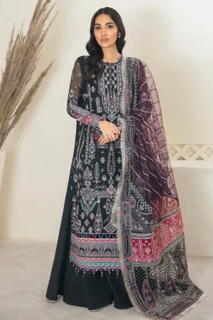 Jazmin Embroidered Chiffon 2022 | FUSION OF DELUXE | BLACK GALAXY