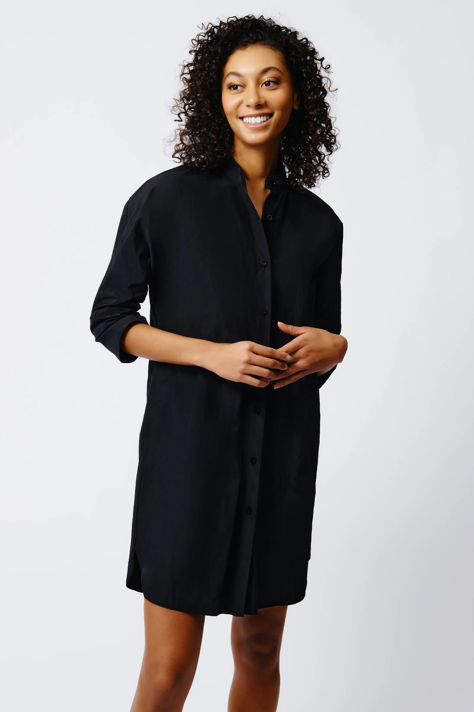 June Shirt Dress - Black