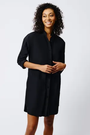 June Shirt Dress - Black