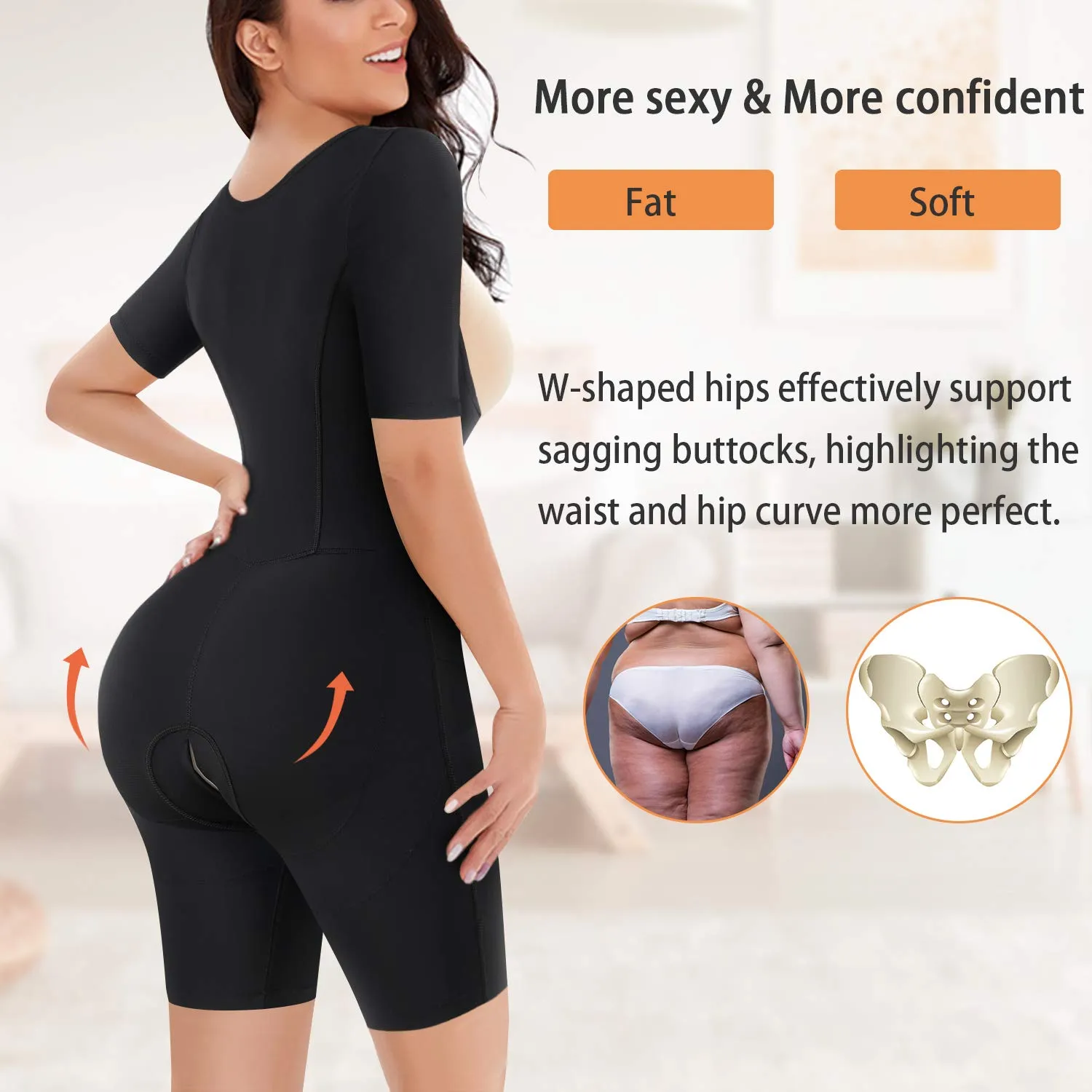 Junlan Tummy Control Seamless Slimming Full Body Shaper
