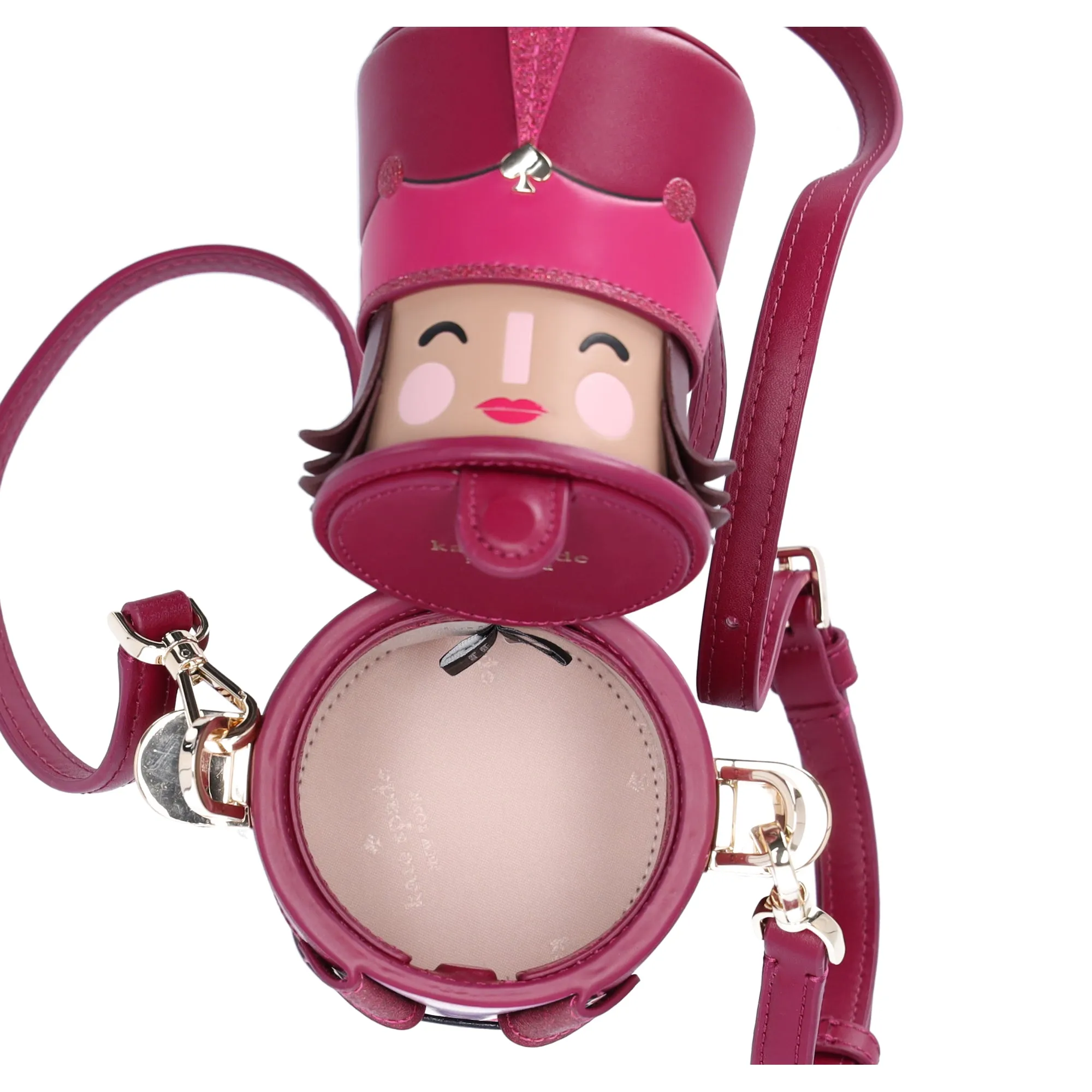 Kate Spade 3D Nutcracker Purple Leather Crossbody KJ074 Novelty