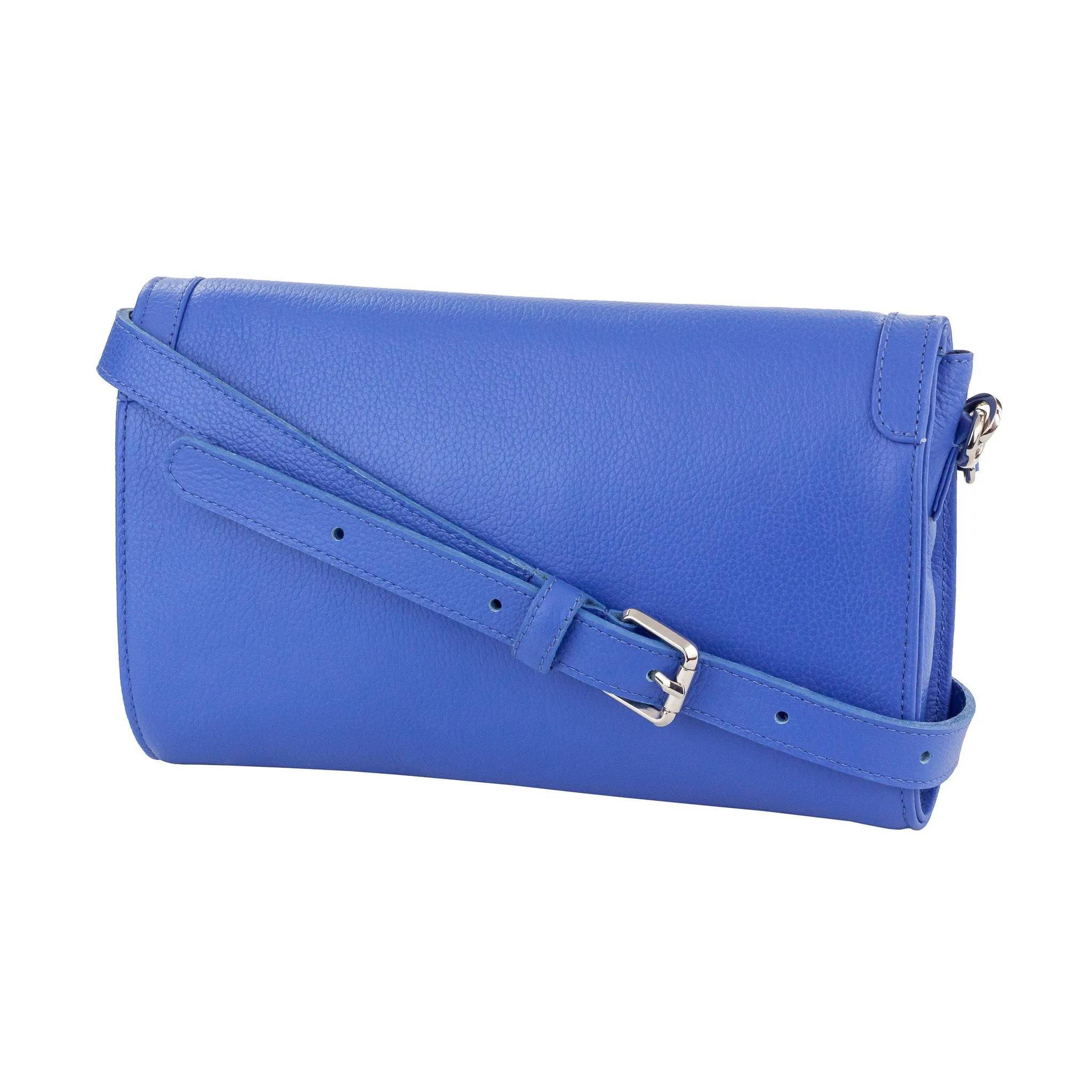 Kelly Shoulder Bag -  Blue Pebble