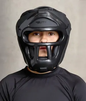 Kids' Black Muay Thai Safety Headgear