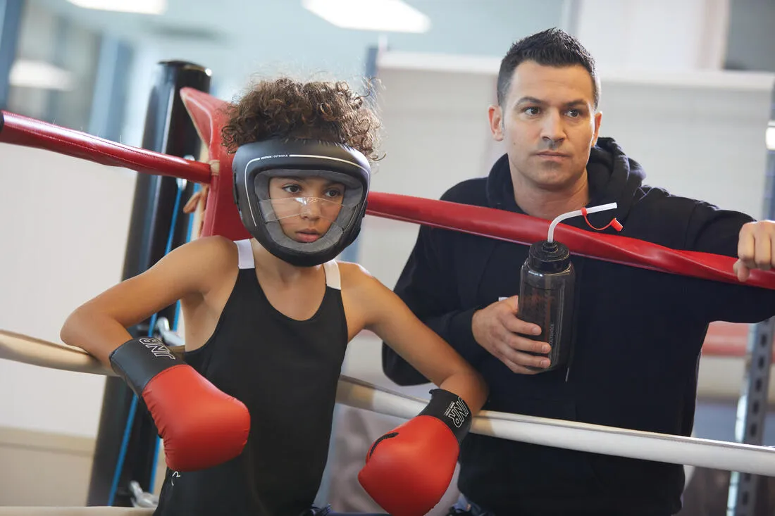 Kids' Boxing Helmet with Built-in Face Protection