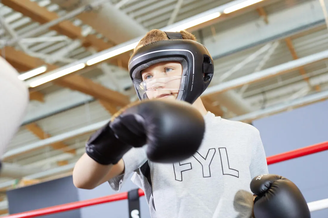 Kids' Boxing Helmet with Built-in Face Protection