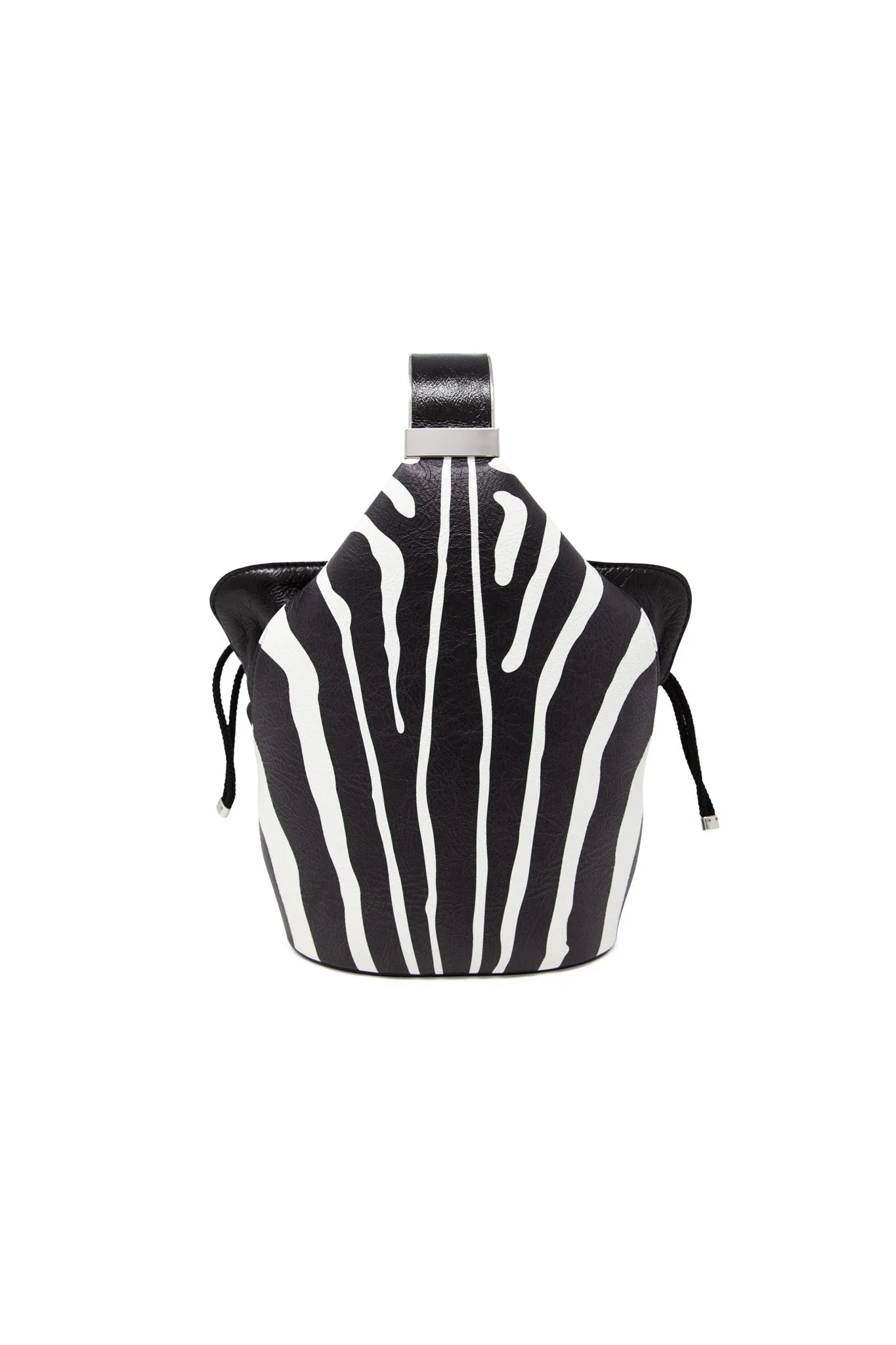 Kit Bracelet Bag in Zebra Printed Leather