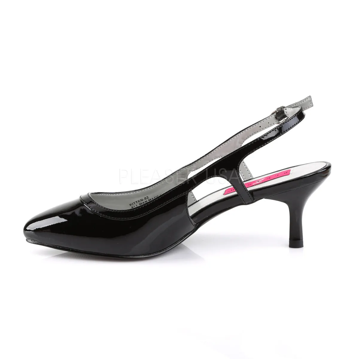 KITTEN-02  Black Patent
