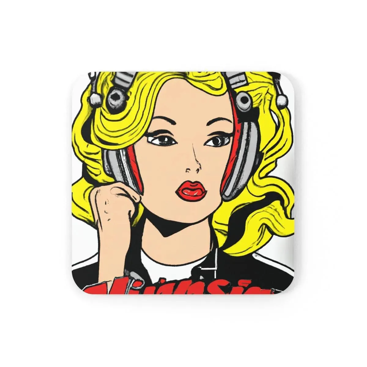 La Blonde IV Cork Back Coaster