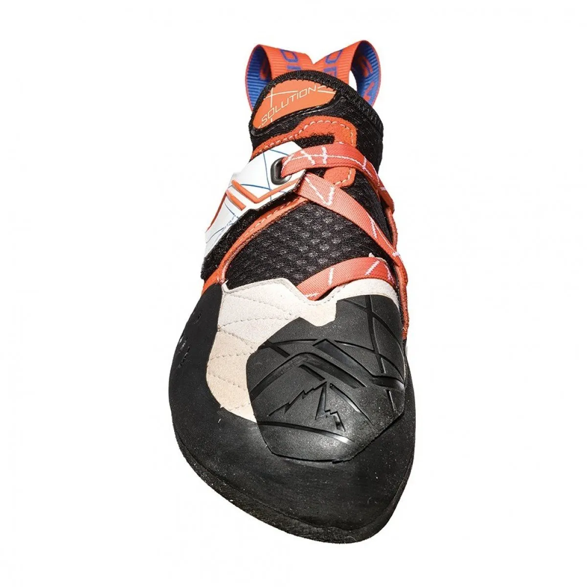 La Sportiva Solution Womens Climbing Shoe - White/Lily Orange